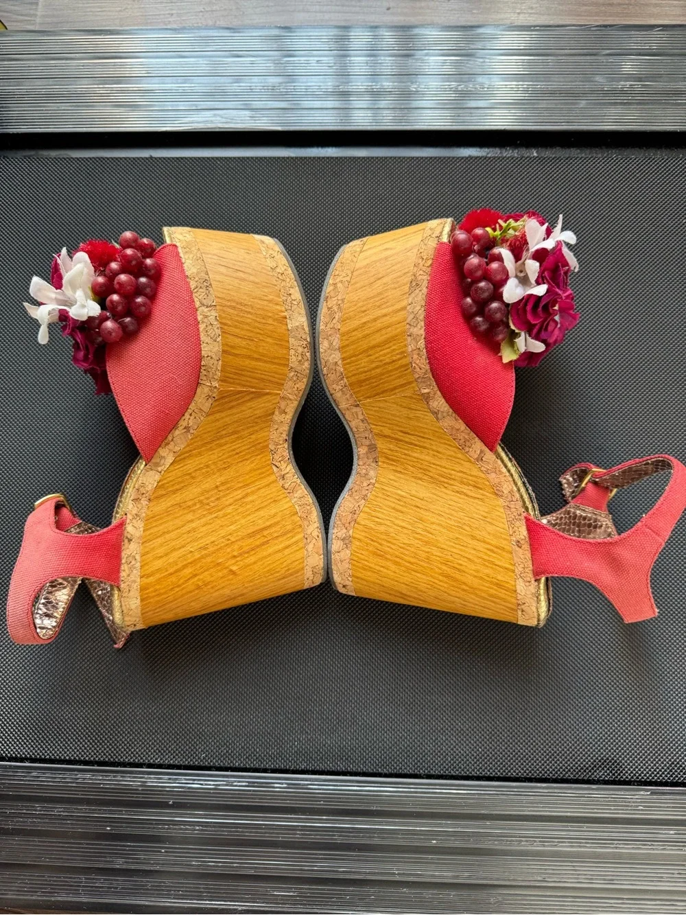 Irregular Choice French Villa Wedge Platform Sandals EU38